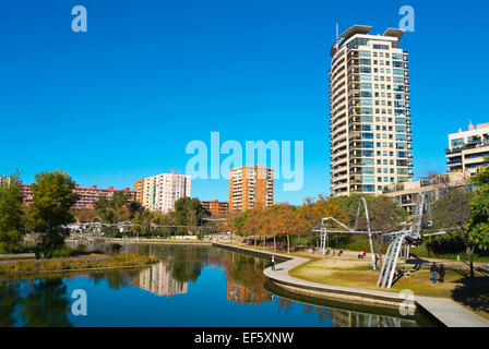 Parc de la Diagonal-Mar, Barcelona, Spain Stock Photo