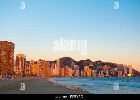 Benidorm, Alicante province, Marina Baixa, Costa Blanca, Spain Stock Photo