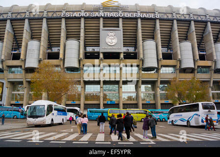 Estadio Santiago Bernabeu, stadium used by FC Real Madrid, Madrid, Spain Stock Photo