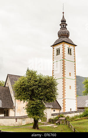 Church of St John the Baptist, Bohinj, Slovenia Stock Photo