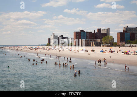 Coney Island, New York, USA. 9th Apr, 2021. A couple strolls on the ...