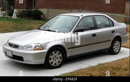 1996 1998 Honda Civic sedan    12 14 2011 1 Stock Photo