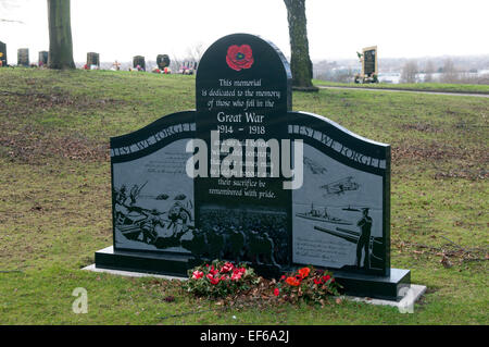 First World War memorial, Witton Cemetery, Birmingham, UK Stock Photo