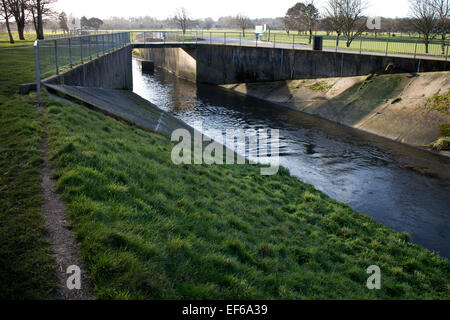 Perry Hall Park and River Tame, Perry Barr, Birmingham, UK Stock Photo
