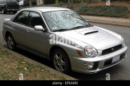The 2002-2003 Subaru Impreza WRX Sedan is a high-performance compact