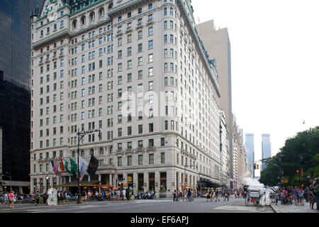 plaza hotel, central park south and grand army plaza, midtown, manhattan, new york, usa, america Stock Photo