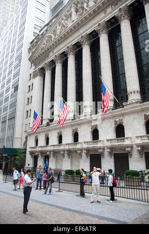 new york stock exchange, wall street, financial district, manhattan, new york, usa, america Stock Photo