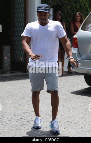 Tim Witherspoon, Kelly Rowland's husband and manager, spotted out while Rowland goes shopping  Featuring: Tim Witherspoon Where: Los Angeles, California, United States When: 25 Jul 2014 Stock Photo