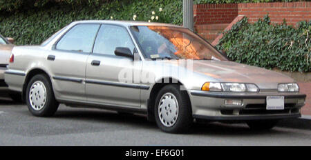 The second-generation Acura Integra sedan, produced in the early 1990s ...