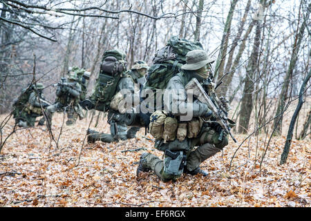 Group of jagdkommando soldiers Stock Photo