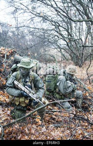 Group of jagdkommando soldiers Stock Photo