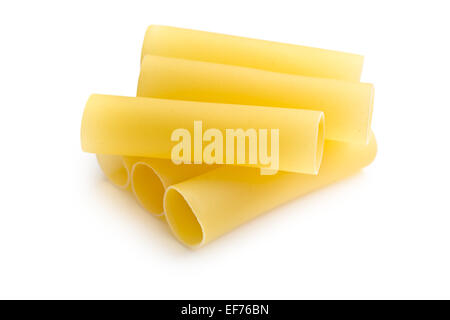 cannelloni pasta on white background Stock Photo