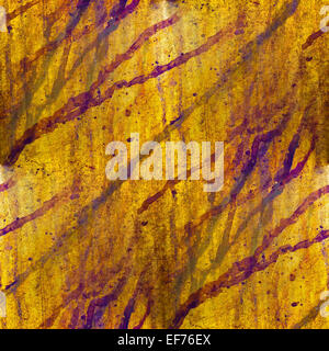 africa grunge texture iron wall  yellow background blots Stock Photo