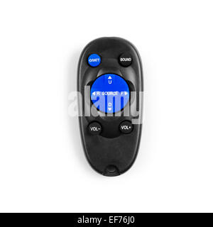 black small remote control car radio from isolated Stock Photo