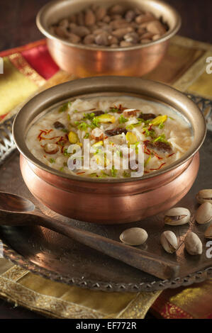 Seviyan. Sweet vermicelli dessert Stock Photo