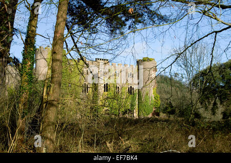 Ruins of 17th Century, Ruperra Castle near Caerphilly, South Wales, UK. Stock Photo