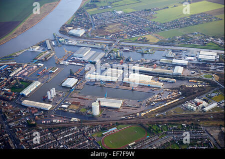 Goole Docks, Goole, East Yorkshire, Northern England, UK Stock Photo