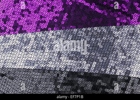 Abstract background from a fabric with sequins, can be used as texture Stock Photo