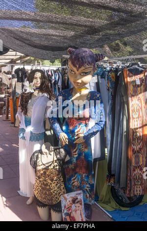 Hippy market , Punta Arabi, Eivissa, Ibiza, Spain Stock Photo