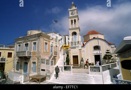 Greece, Dodecanese Islands, Karpathos, Olympos Stock Photo