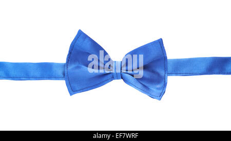 Blue bow tie isolated Stock Photo