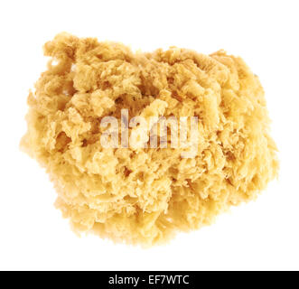 Yellow Sponges For Washing Utensils On A White Background Stock