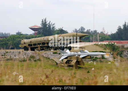 Old missiles in Havana, Cuba Stock Photo