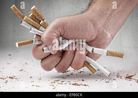 Stop Smoking, Quit Smoking Or No Smoking Cigarette Stock Photo - Alamy