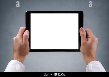 Digital tablet with blank screen Stock Photo