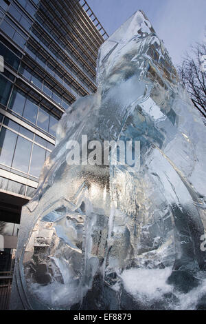 Canary Wharf Winter Ice festival Stock Photo - Alamy