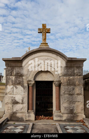 Burial vault, Congressional Cemetery - Washington, DC USA Stock Photo