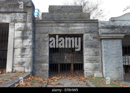 Burial vaults, Congressional Cemetery - Washington, DC USA Stock Photo