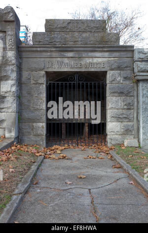 Burial vault, Congressional Cemetery - Washington, DC USA Stock Photo