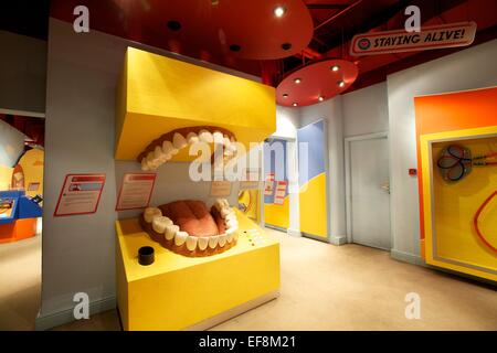 Thackray Medical Museum interior shot of themed areas Stock Photo