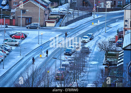 Londonderry, Northern Ireland. 29th January, 2015. UK weather Snow in
