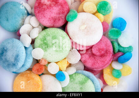 Many colorful sugar candy - texture theme Stock Photo