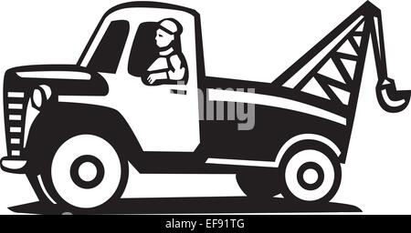 A tow truck Stock Vector