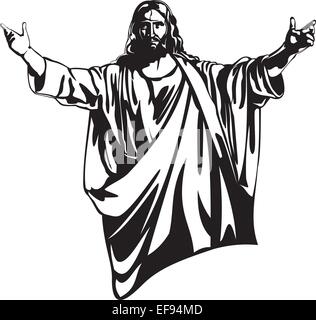 Jesus Christ Stock Vector Image & Art - Alamy