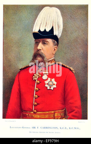Celebrities of the Army 1900 Lieutenant General  Sir F Carrington K C B K C M G Special Service South Africa Stock Photo