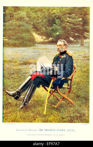 Celebrities of the Army 1900 Lieutenant General  Sir Francis Clery K C B Commanding 2nd Division South Africa Stock Photo