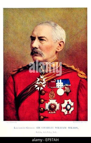 Celebrities of the Army 1900 Lieutenant General  Sir Charles William Wilson K C B K C M G R E Stock Photo