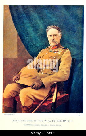 Celebrities of the Army 1900 Lieutenant General  Honorable N G Lyttelton C B Commanding 4th Brigade South Africa Stock Photo