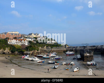 The harbour at Newquay, Cornwall. Stock Photo