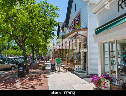 Main Street in Southampton village, Suffolk County, Long Island , New York, USA Stock Photo