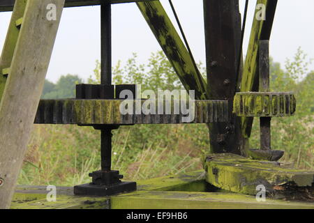 Drainage Windmill Coggs, How Hill Staithe, Norfolk Broads. Stock Photo