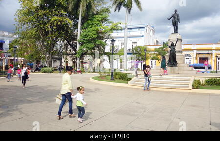 Central square in Matanzas, Cuba Stock Photo