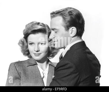 JEAN ROGERS, RICHARD CARLSON, A STRANGER IN TOWN, 1943 Stock Photo