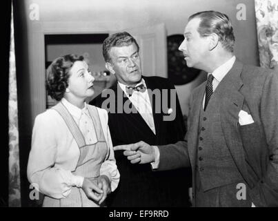 MARY PHILIPS, BILL WILLIAMS, MELVYN DOUGLAS, A WOMAN'S SECRET, 1949 Stock Photo