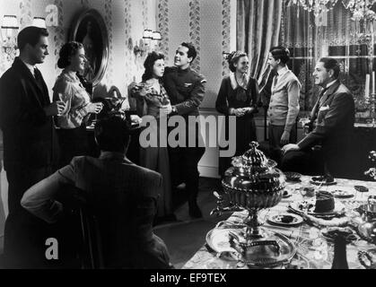 INGRID BERGMAN, SUSAN HAYWARD, JOHNNY DOWNS, WARNER BAXTER, ADAM HAD FOUR SONS, 1941 Stock Photo