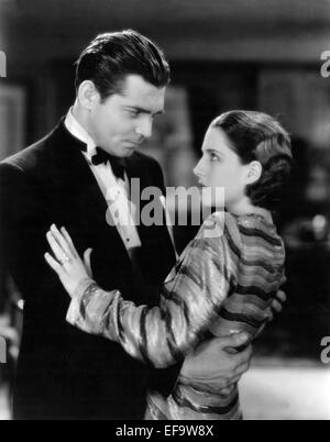 CLARK GABLE, NORMA SHEARER, A FREE SOUL, 1931 Stock Photo